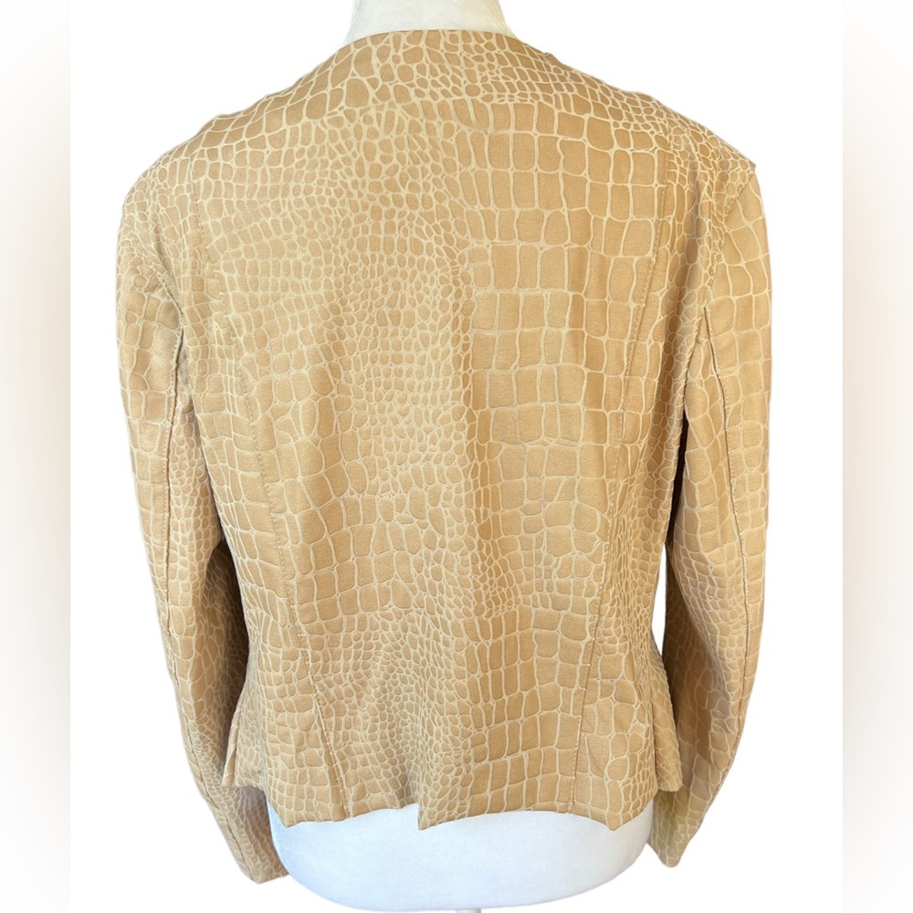 Blank Nyc Croc Pattern Draped Wrap Jacket In Wish… - image 5